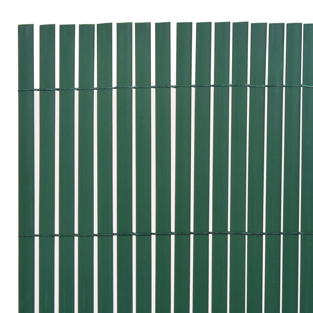 NNEVL Double-Sided Garden Fence PVC 90x500 cm Green