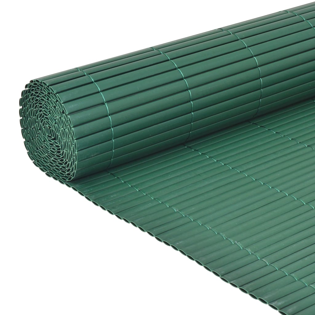 NNEVL Double-Sided Garden Fence PVC 90x500 cm Green