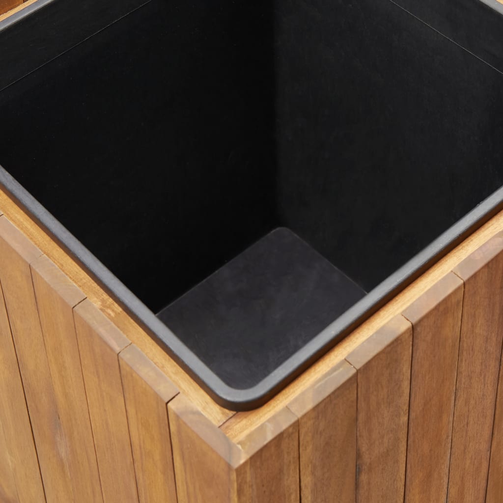 NNEVL Garden Raised Bed Pot 24.5x24.5x25 cm Solid Acacia Wood