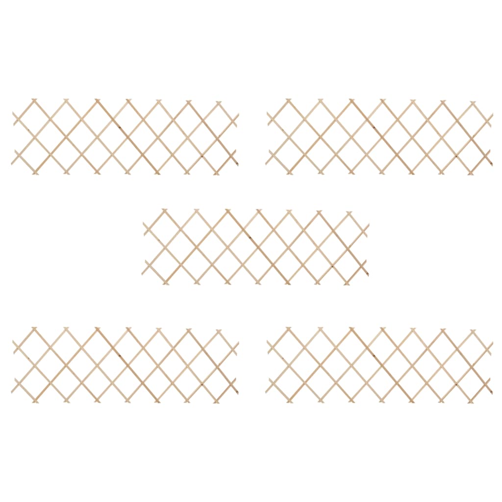 vidaXL Trellis Fences Garden Trellis Lattice Fence for Outdoor Fence Firwood