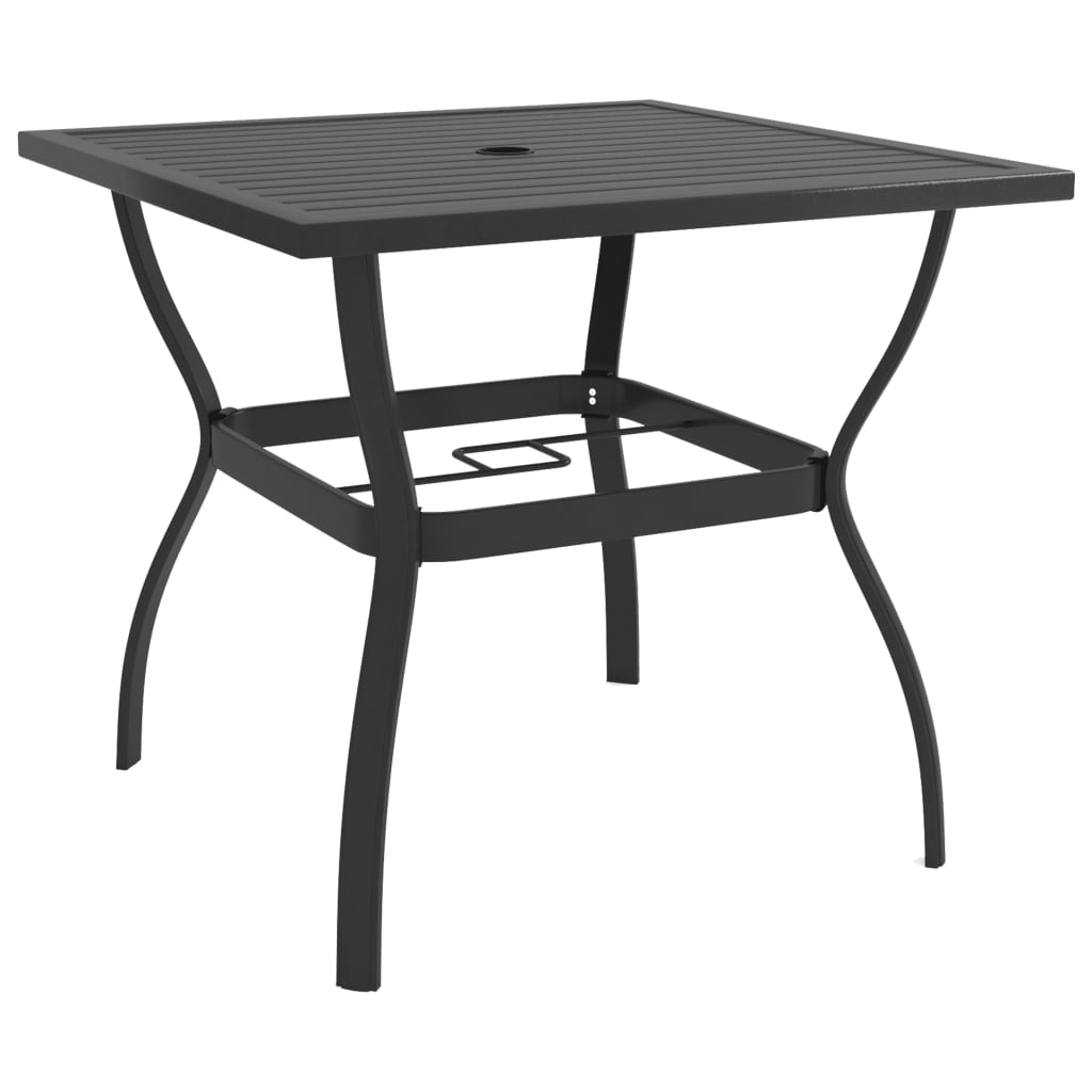 vidaXL Outdoor Dining Table Patio Table Porch Deck Garden Furniture Steel