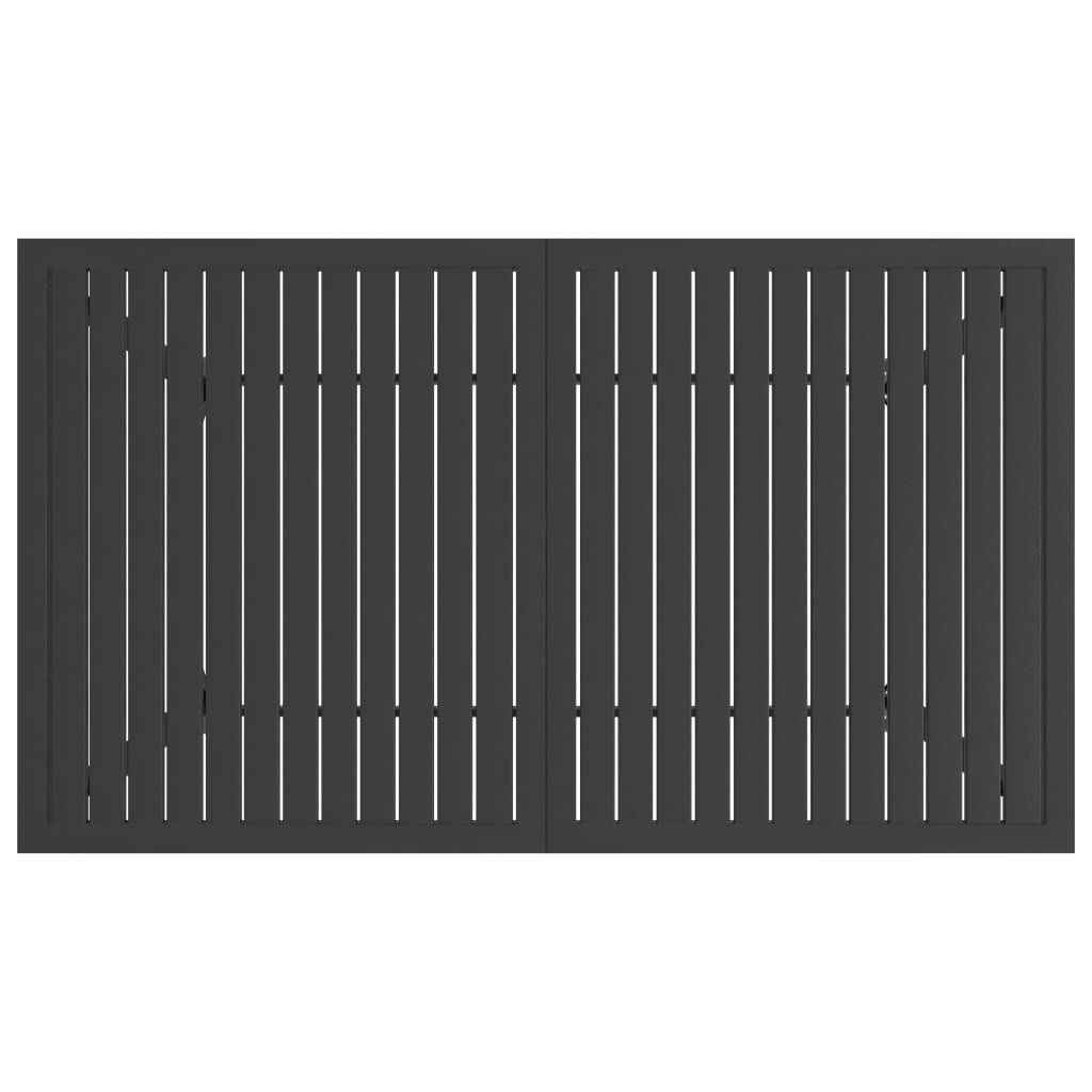 vidaXL Outdoor Dining Table Patio Table Porch Deck Garden Furniture Steel