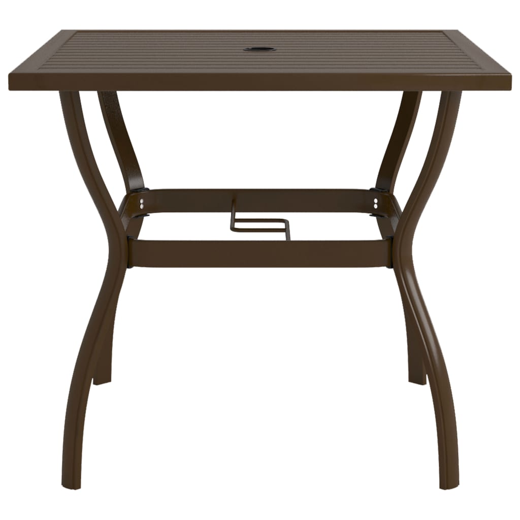 vidaXL Outdoor Dining Table Patio Table Porch Deck Garden Furniture Steel