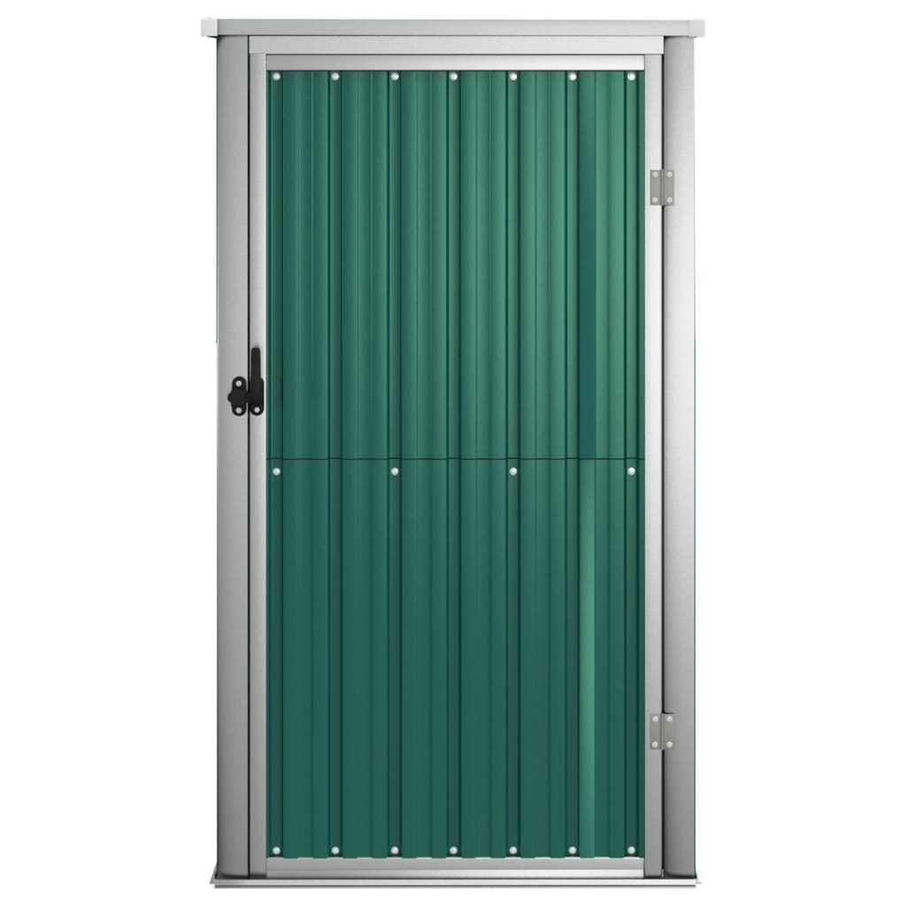 vidaXL Tool Shed Garden Outdoor Storage Shed Tool Organizer Galvanized Steel
