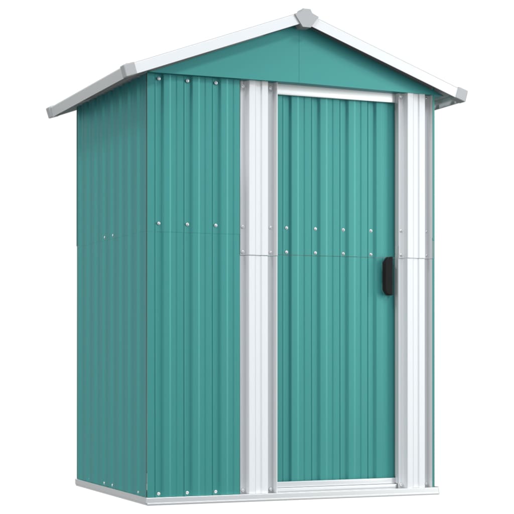 vidaXL Storage Shed Outdoor Garden Shed for Furniture Storage Galvanized Steel