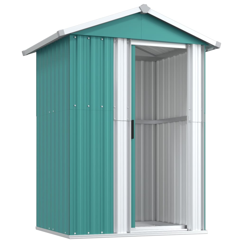 vidaXL Storage Shed Outdoor Garden Shed for Furniture Storage Galvanized Steel
