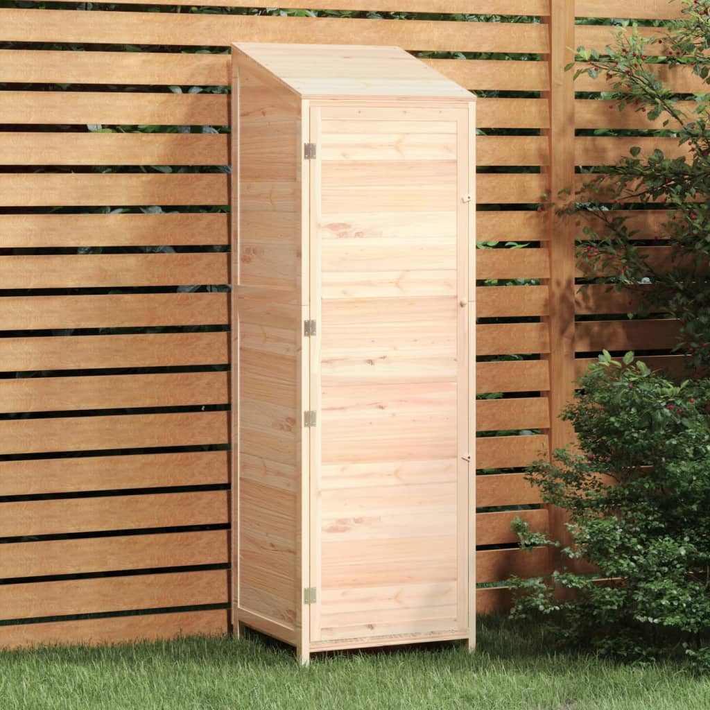 NNEVL Garden Shed 55x52x174.5 cm Solid Wood Fir