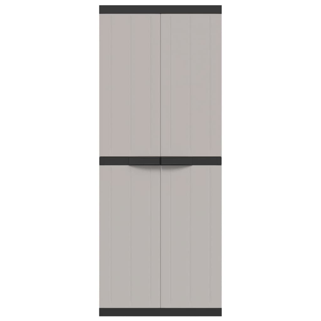 vidaXL Outdoor Storage Cabinet Utility Cupboard Garden Patio Furniture PP