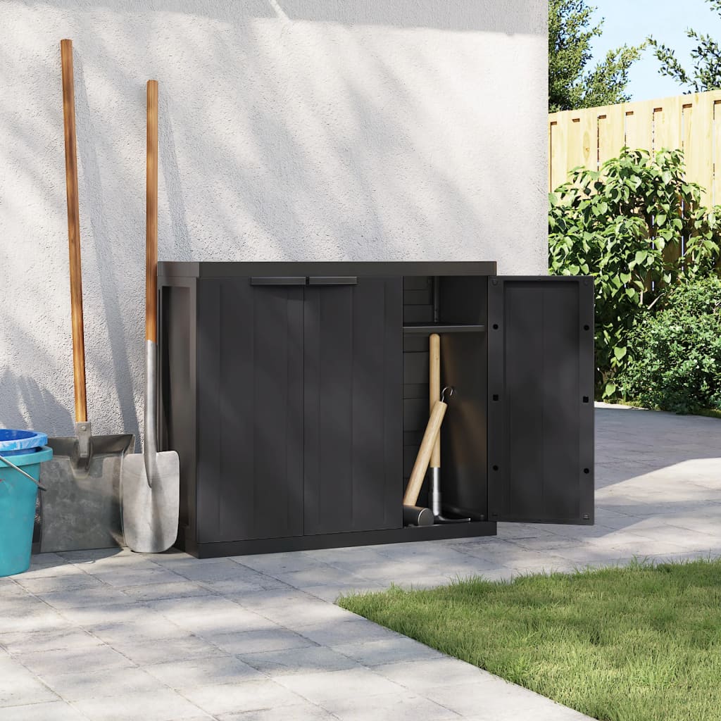 vidaXL Outdoor Storage Cabinet Utility Cupboard Garden Patio Furniture PP