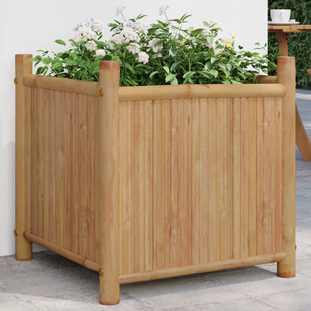 vidaXL Planter Raised Garden Bed Flower Pot Plant Stand Outdoor Balcony Bamboo