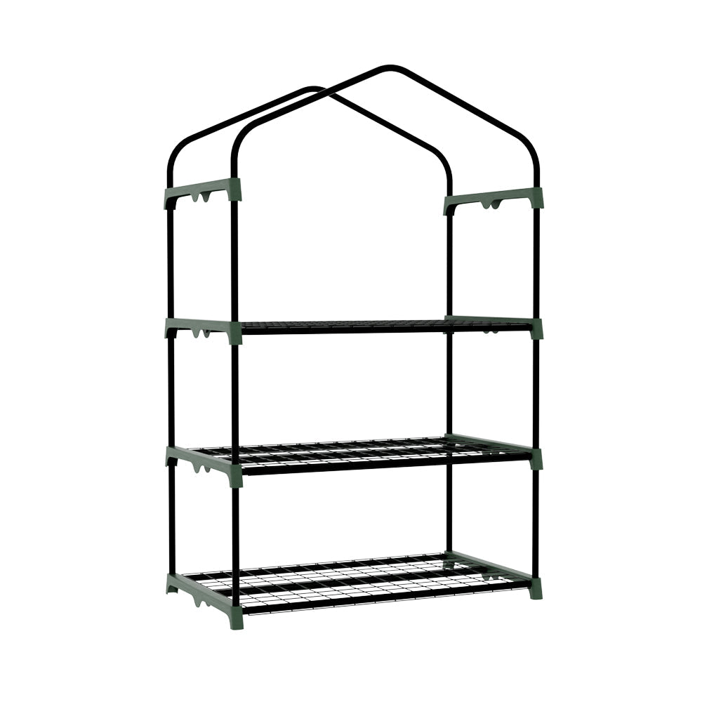 NNEDSZ Greenfingers Greenhouse 3 Tiers Mini Green House Garden Bed Planter Box 1.28x0.7x0.5M