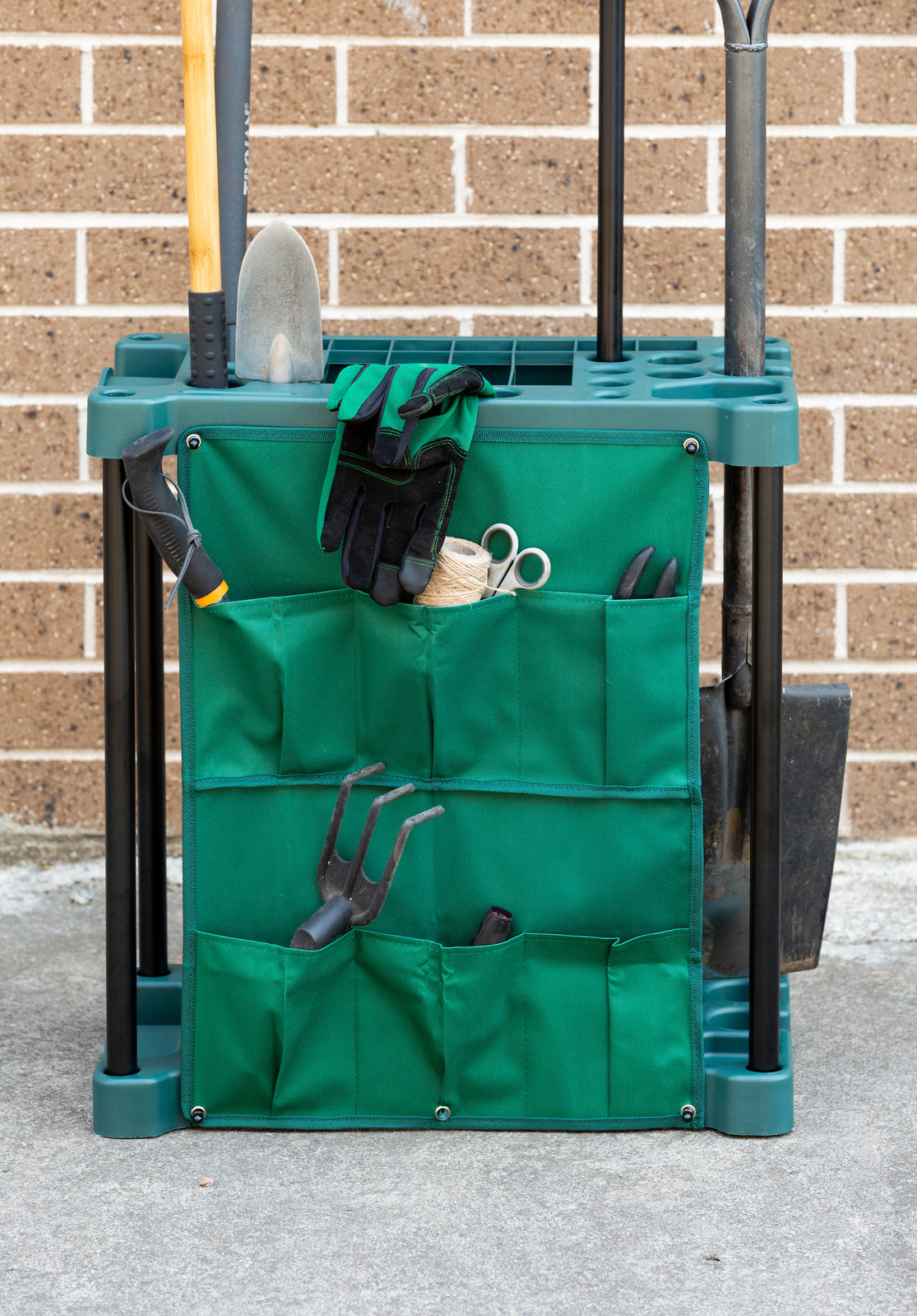 NNEDSZ Organising Storage Rack for Garden Tools (Green) & Keep the Shed Tidy