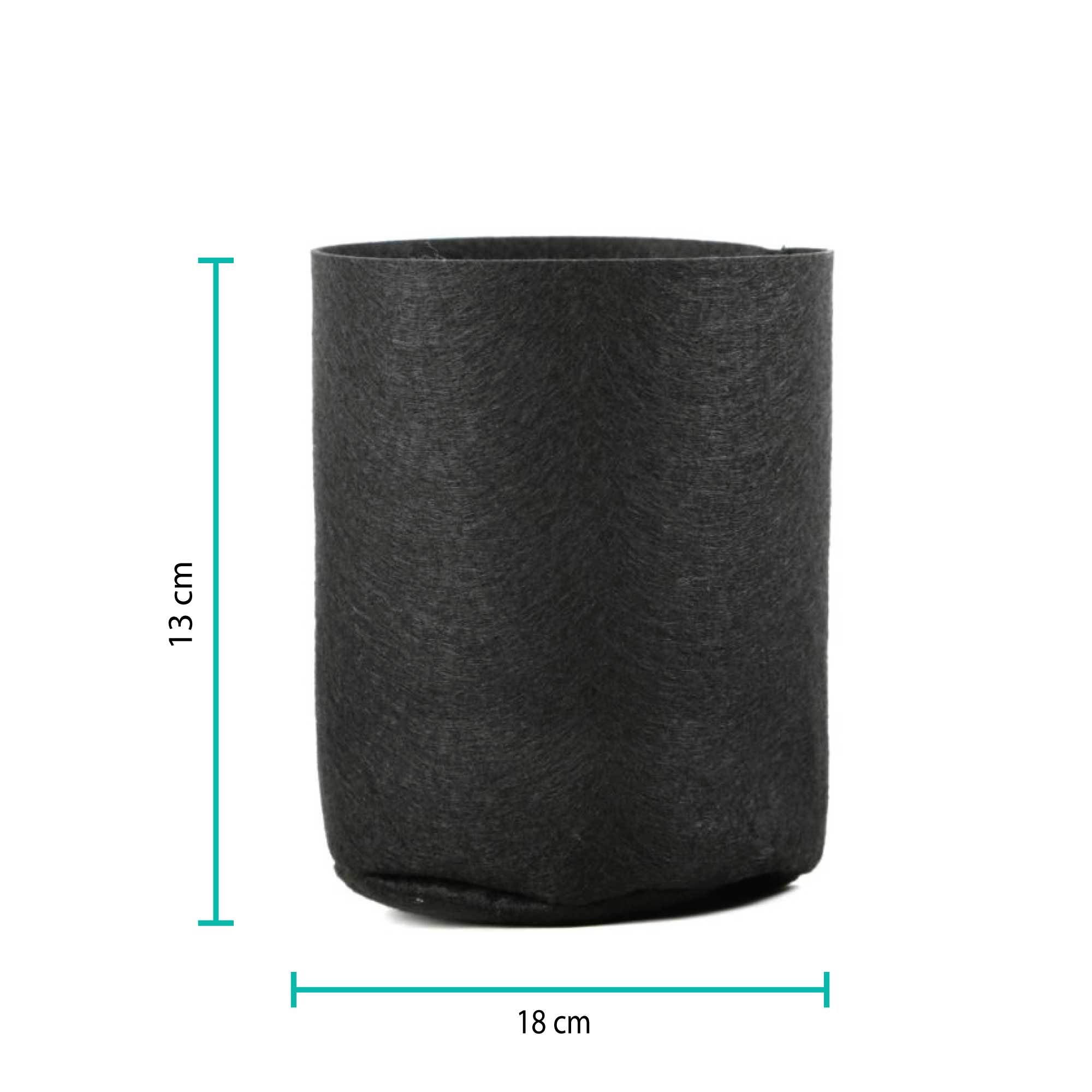 NNEDSZ 6 Pck 1 Gallon Fabric Flower Pots 3.8L Garden Planter Bags Black Felt Root Pouch