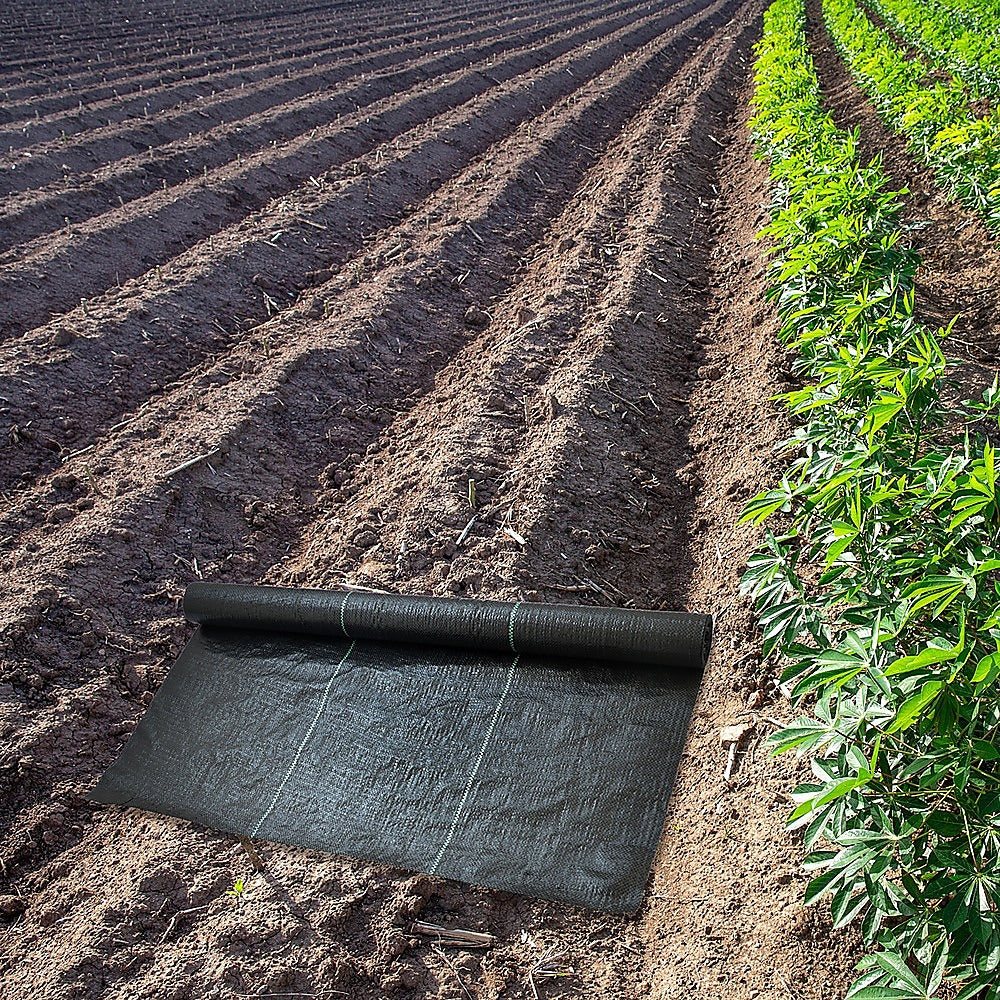 NNEDSZ Heavy Duty Weed Control PP Woven Fabric Weed Mat Gardening Plant 0.92m x 20m