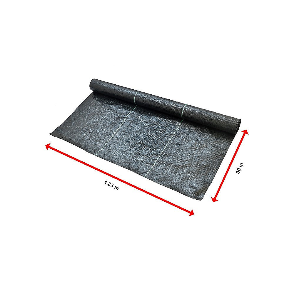 NNEDSZ Heavy Duty Weed Control PP Woven Fabric Weed Mat Gardening Plant 1.83m x 30m