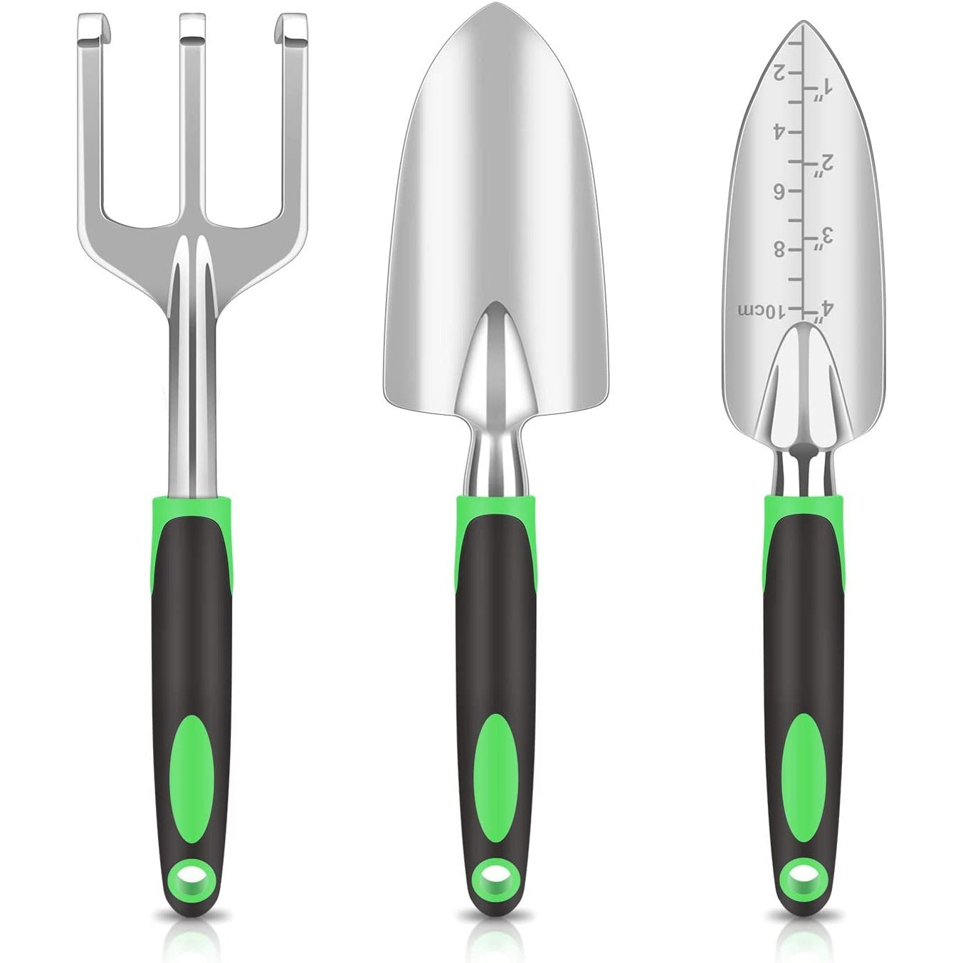 NNEDSZ Orange 8-Piece Heavy-Duty Gardening Tool Set with Ergonomic Handles and Storage Bag
