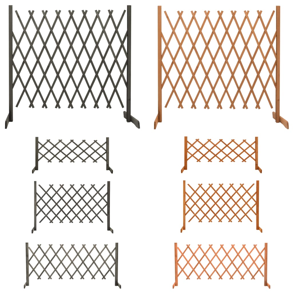 vidaXL Trellis Fence Garden Trellis Lattice Fence for Outdoor Solid Firwood