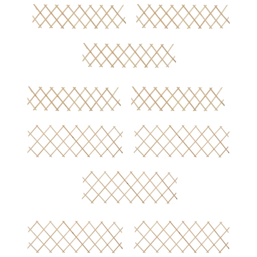 vidaXL Trellis Fences Garden Trellis Lattice Fence for Outdoor Fence Firwood