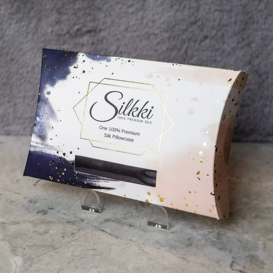 Silk Pillowcase with Envelope Closure - King - Charcoal-0