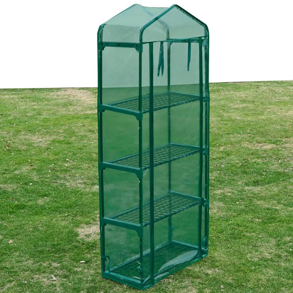 vidaXL Green House 4 Shelf