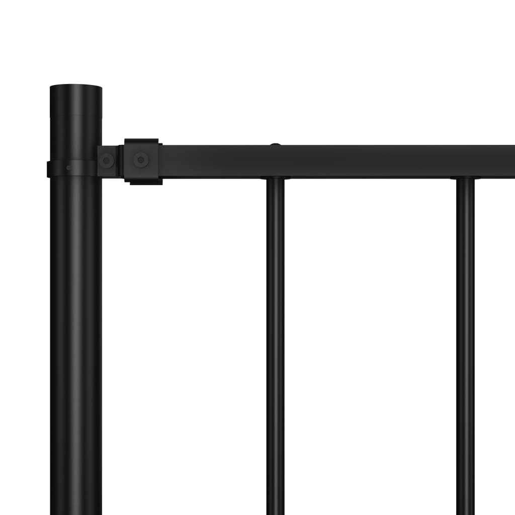 vidaXL Fence Panel Garden Fence Barrier Fence with Posts Powder-coated Steel
