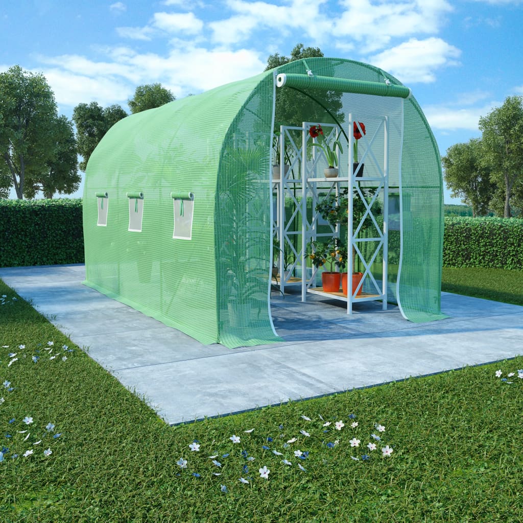 vidaXL Greenhouse Outdoor Grow House Green House for Plant Growing Gardening