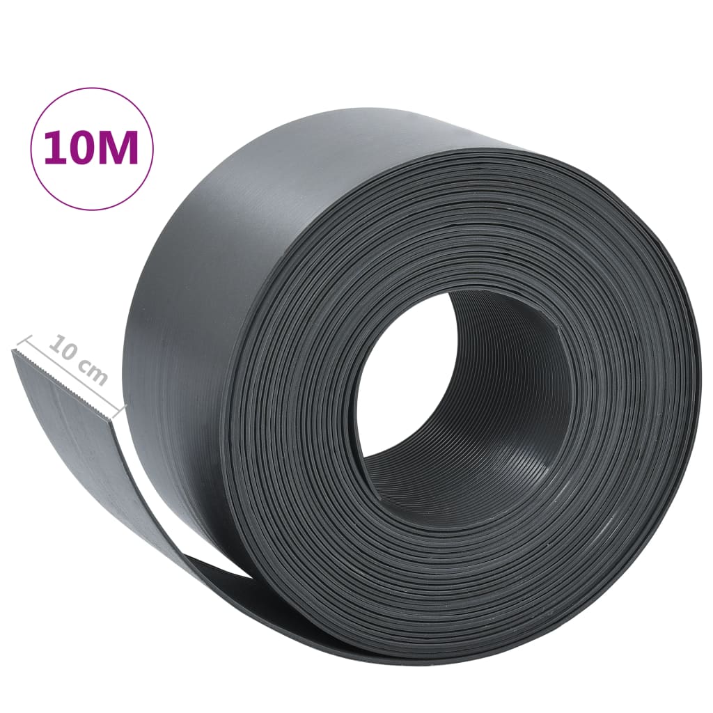 vidaXL Garden Edging Landscape Edging Patio Fence Edging Border Barrier PE