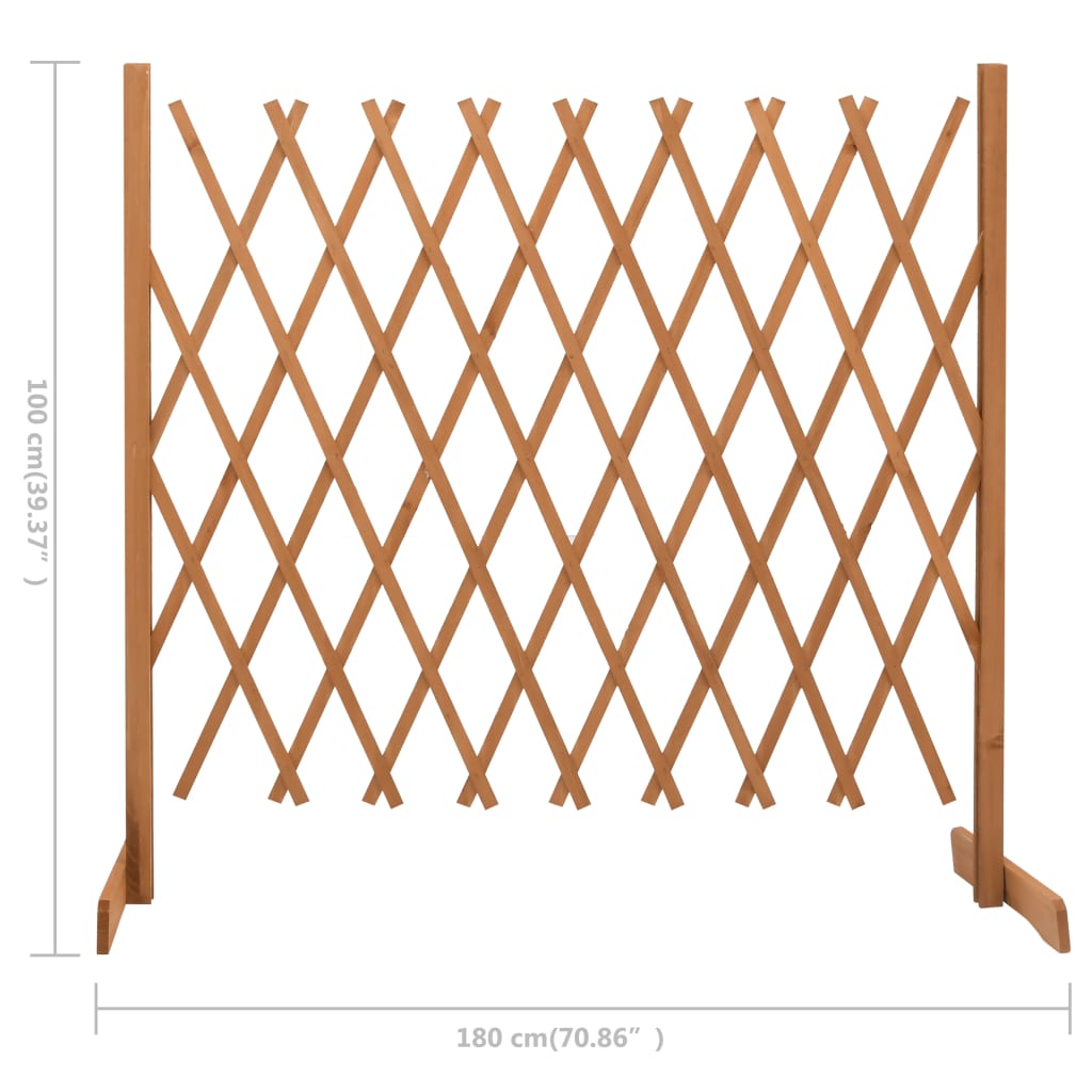 vidaXL Trellis Fence Garden Trellis Lattice Fence for Outdoor Solid Firwood