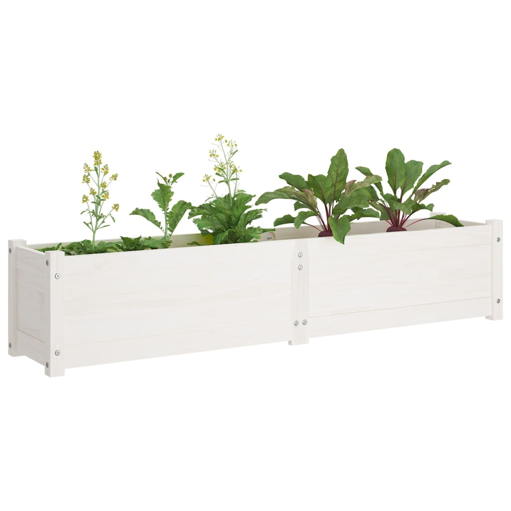 vidaXL Garden Raised Bed Outdoor Wooden Planter Box Garden Pot Solid Wood Pine