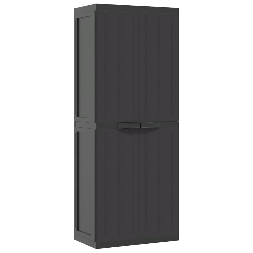 vidaXL Outdoor Storage Cabinet Utility Cupboard Garden Patio Furniture PP