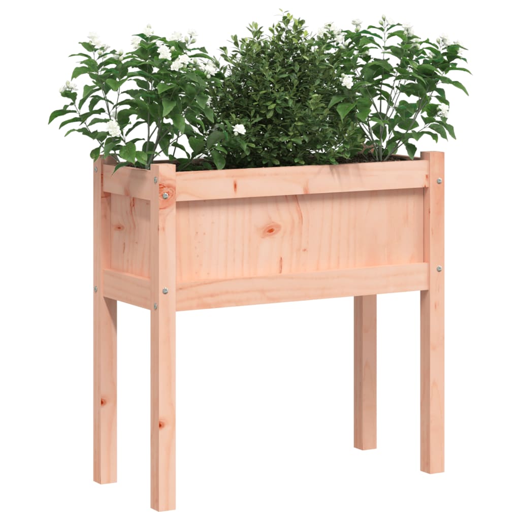 vidaXL Garden Planters with Legs Outdoor Flower Box Pot Solid Wood Douglas