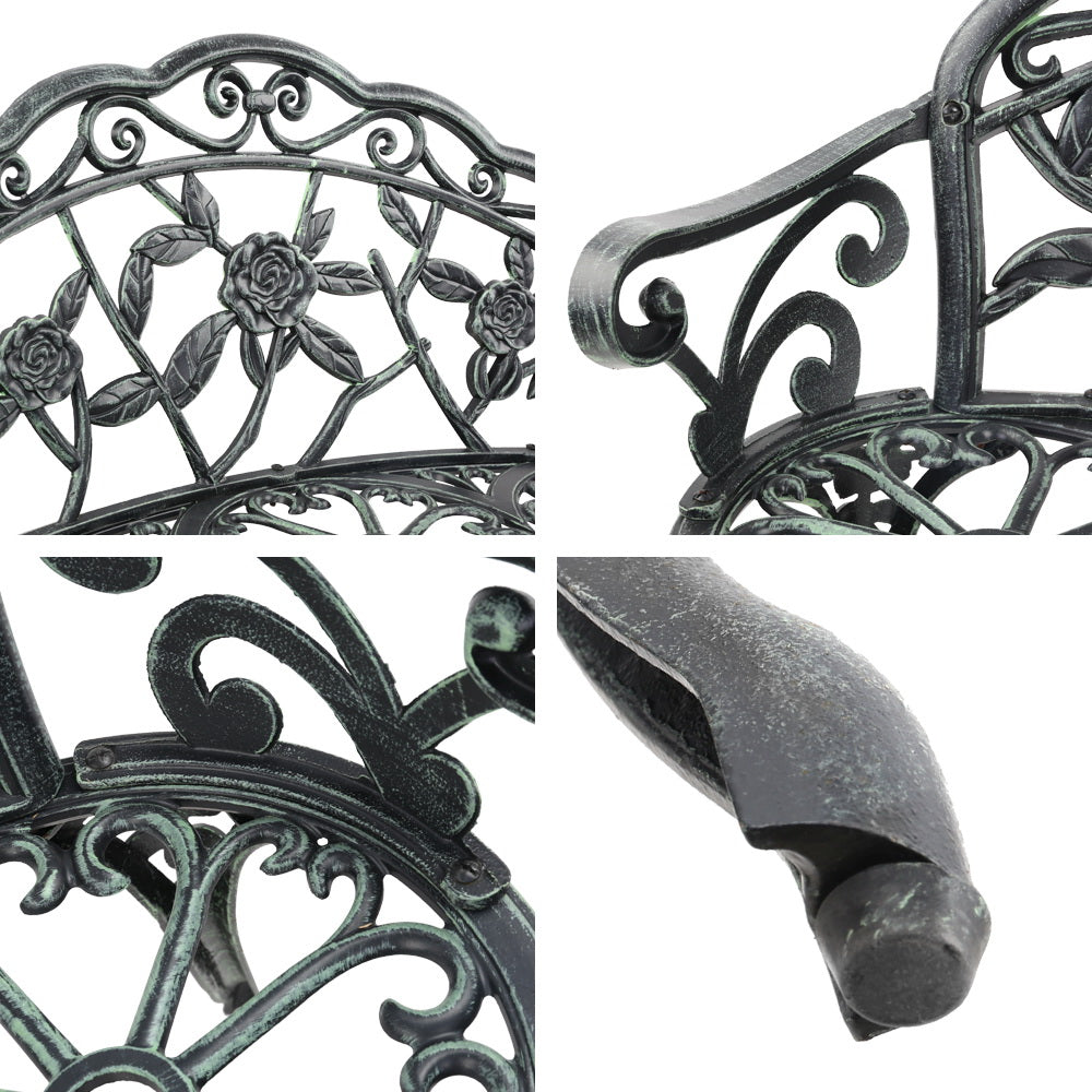 NNEDSZ Victorian Garden Bench - Green