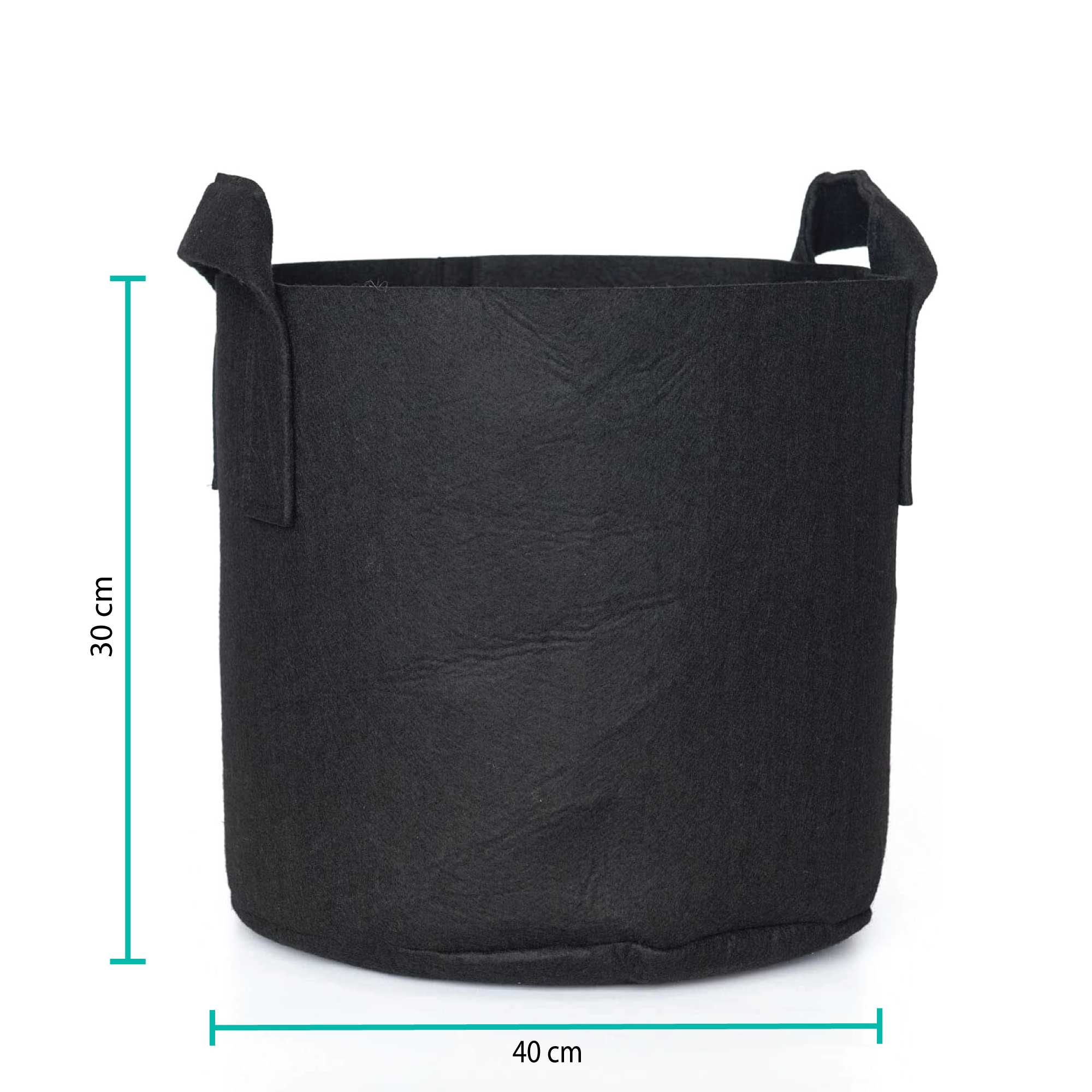 NNEDSZ 6 Pck 10 Gallon Fabric Flower Pots 38L Garden Planter Bags Black Felt Root Pouch