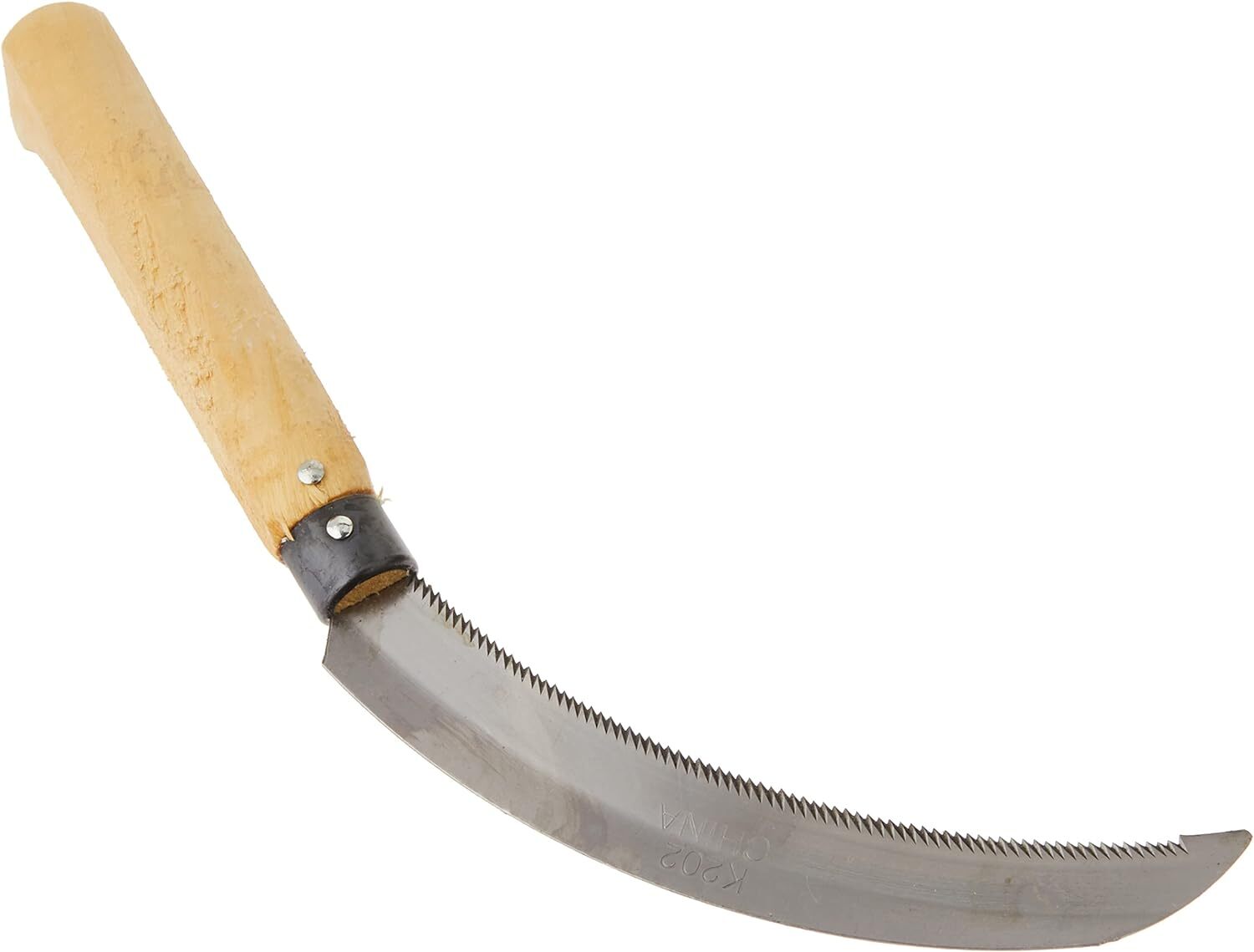 NNEDSZ Quality 36cm Sickle Farming Reaping Hook Gardening Grass Wooden Handle Scythe
