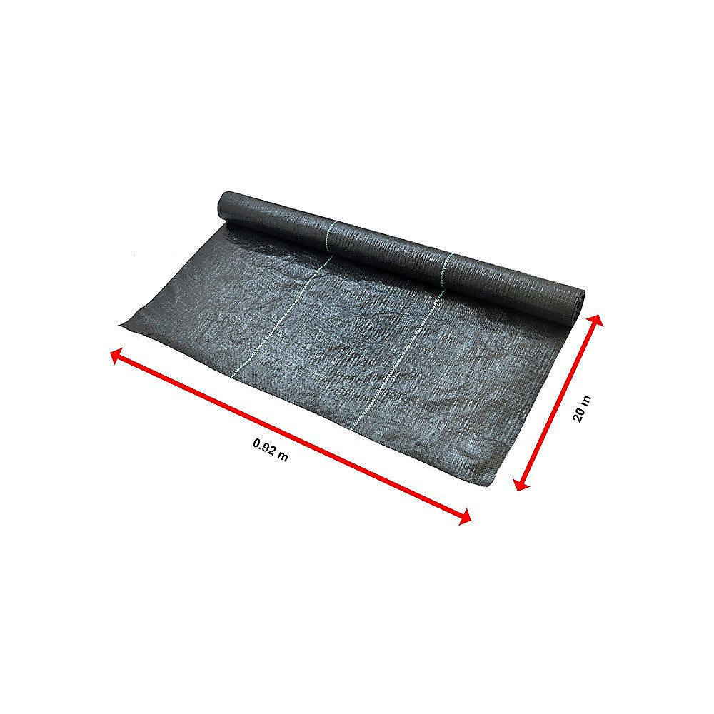 NNEDSZ Heavy Duty Weed Control PP Woven Fabric Weed Mat Gardening Plant 0.92m x 20m