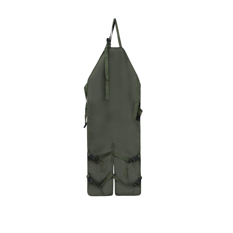 NNEDSZ Brown Pocket Heavy-Duty Gardening Apron with Adjustable Straps and Multi-Pocket Design