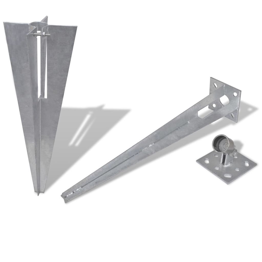 vidaXL Garden Fencing Privacy Screen Fence Wall Fence Panel Border 2 pcs Steel